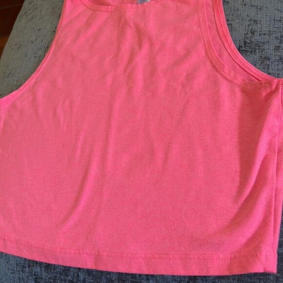 American Apparel Sleeveless High Neck Cropped Tank Top - Picture 3 of 6
